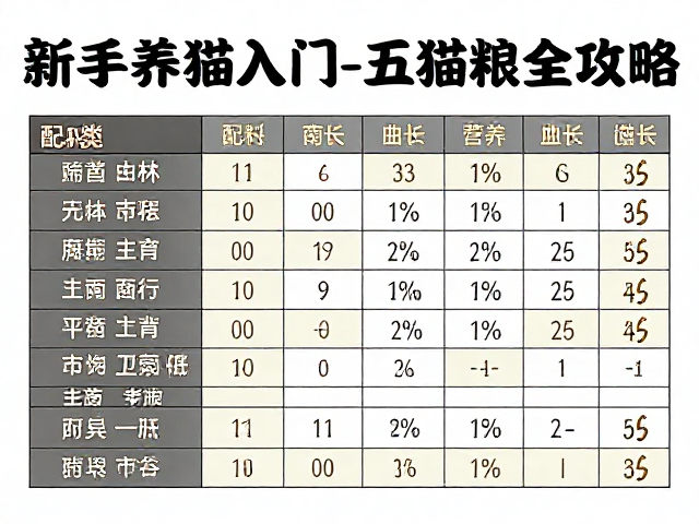 新手养猫入门,按健康状况选购专用猫粮全攻略