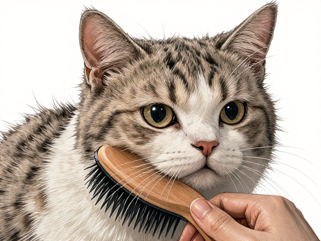 肠胃敏感猫咪掉毛严重？每日梳毛防打结，守护敏感肠胃
