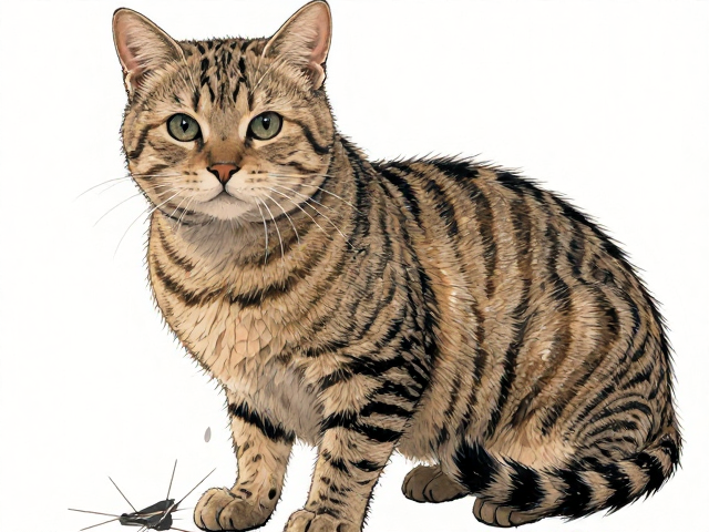 中华田园虎斑猫掉毛严重?定期修剪脚底毛能缓解吗?