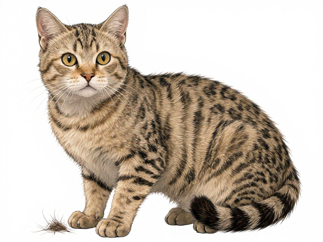 中华田园虎斑猫掉毛严重?定期修剪脚底毛能缓解吗?