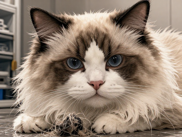 布偶猫掉毛严重?心脏筛查前必知的好奇心强猫咪护理指南