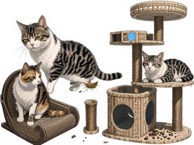 猫咪掉毛严重？备齐猫抓板猫树，喂点湿粮补水，毛发顺滑不炸毛