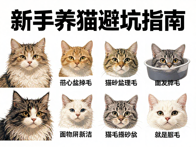 新手养猫避坑指南,应对掉毛、猫砂盆选择与定期驱虫全解析