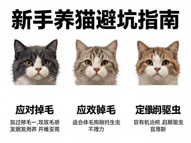 新手养猫避坑指南,应对掉毛、猫砂盆选择与定期驱虫全解析
