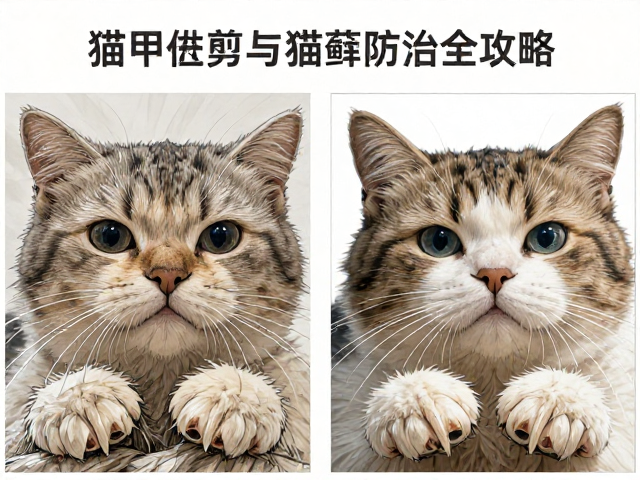 猫咪掉毛严重?指甲修剪与猫藓防治全攻略