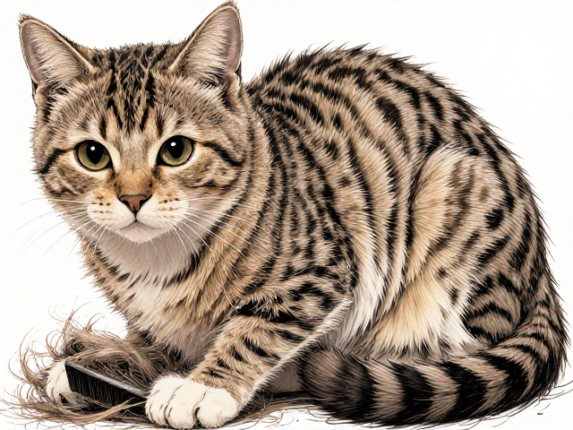 虎斑猫掉毛怎么办?科学梳毛频率解析,毛发更顺滑