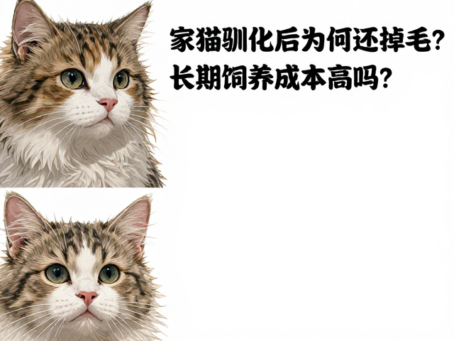 家猫驯化后为何还掉毛？长期饲养成本高吗？