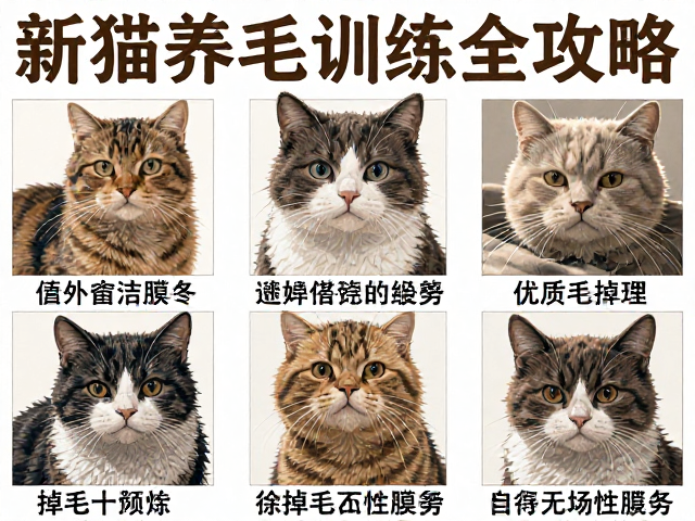 领养代替购买,新手养猫训练引导与掉毛管理全攻略