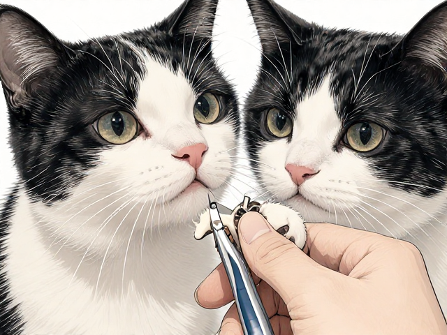 奶牛猫掉毛严重?修剪指甲与护理全攻略