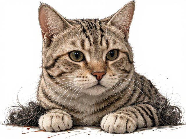 虎斑猫掉毛严重？掌握毛发梳理秘籍，告别满地猫毛