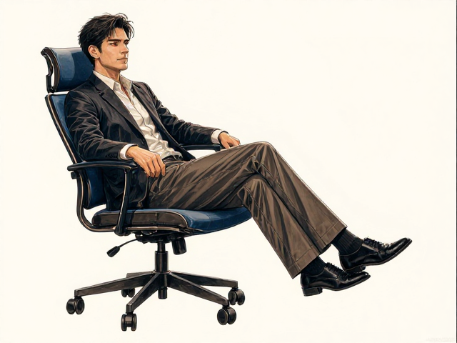 办公椅怎么选？轮轨顺滑，尼龙五星脚，久坐可躺更舒适