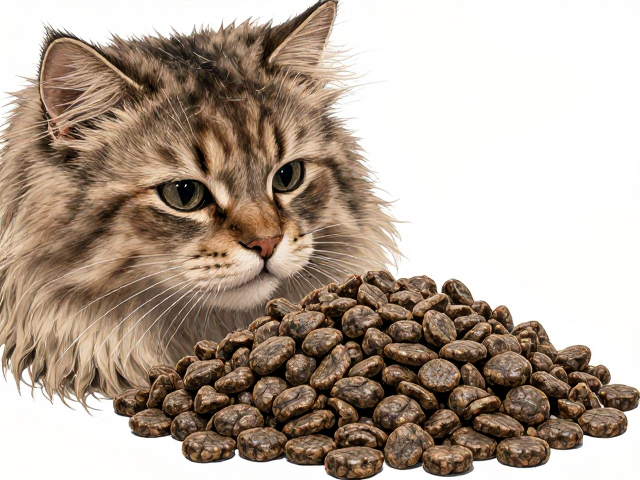 长毛猫掉毛严重?试试适量湿粮,缓解打结让毛发更蓬松