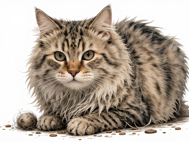 长毛猫掉毛严重?试试适量湿粮,缓解打结让毛发更蓬松