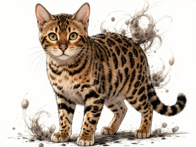 孟加拉豹猫虎斑掉毛吗?血统如何影响定价?