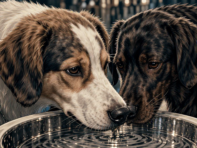 19世纪宠物犬饮水引导，如何科学解决掉毛问题？