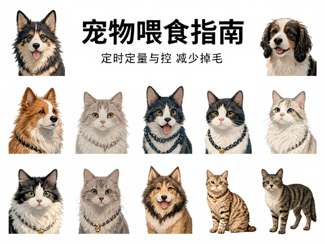 宠物喂食指南,如何通过定时定量与控碳减少掉毛