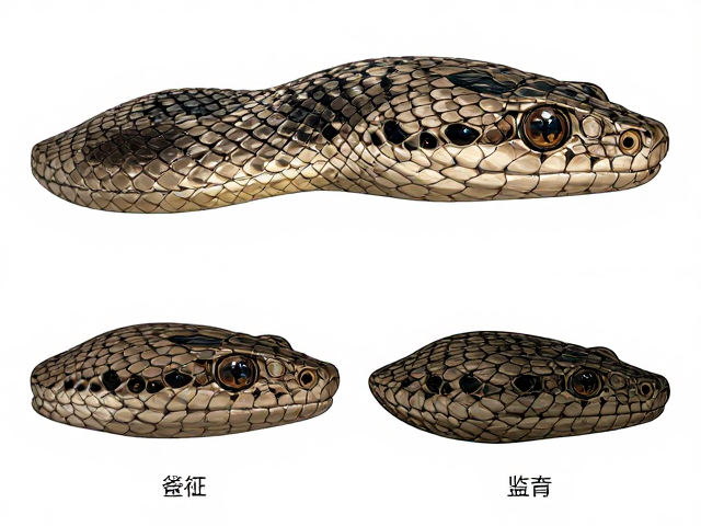 蛇背鳞7-9行体表无红肿?头部特征解析与品种鉴别指南