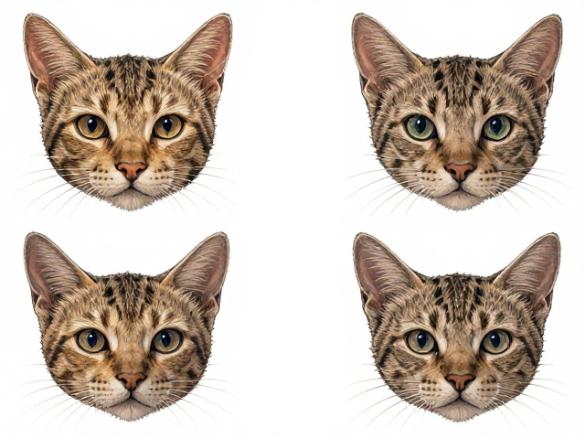 横纹猫身体修长?揭秘头部特征与体态识别指南