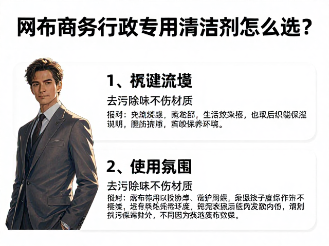 网布商务行政专用清洁剂怎么选？去污除味不伤材质，专家推荐清单