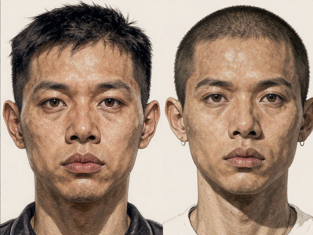 头身界限分明性别差异小,头部特征对体型视觉的影响