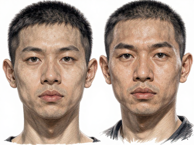 头身界限分明性别差异小,头部特征对体型视觉的影响