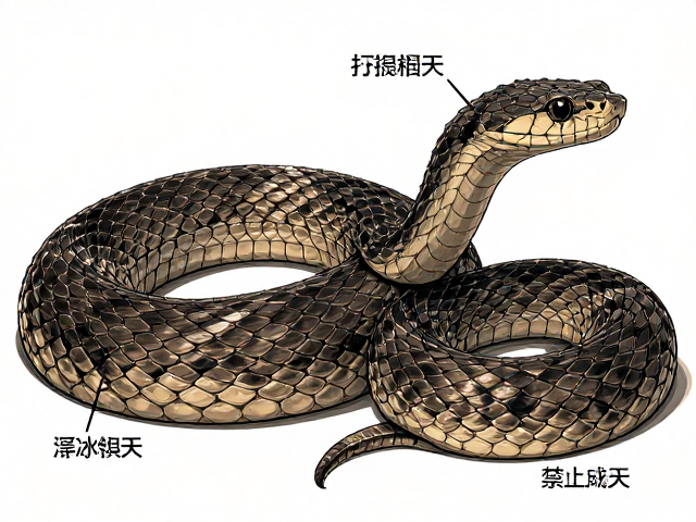 背鳞7-9行成体粗壮,头部特征识别蛇类干货指南