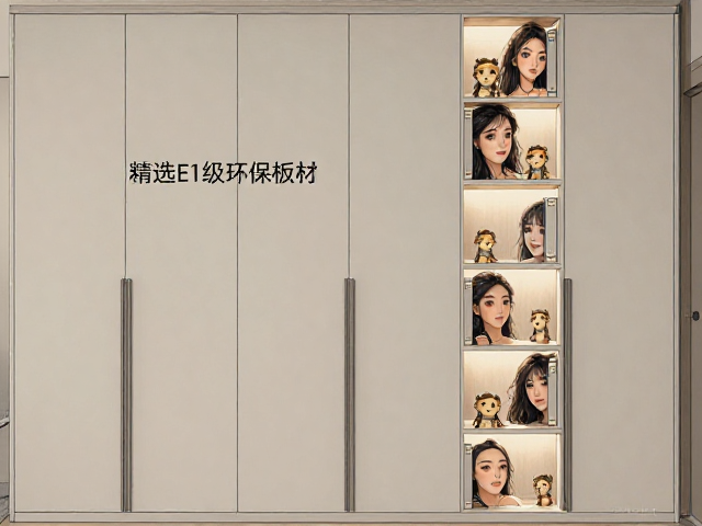 一体式现代简约衣柜,精选E1级环保板材,打造健康家居空间