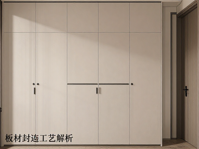 现代简约一体式衣柜板材封边工艺解析,环保耐用更省心