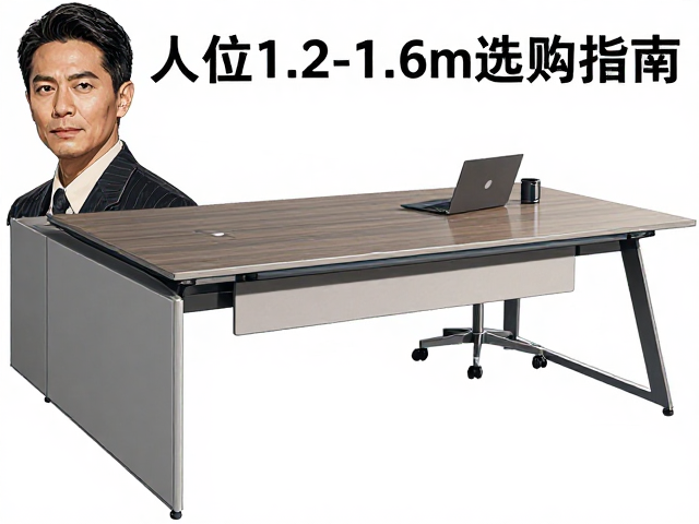 一体式老板桌单人位1.2-1.6m选购指南,高端大气办公首选