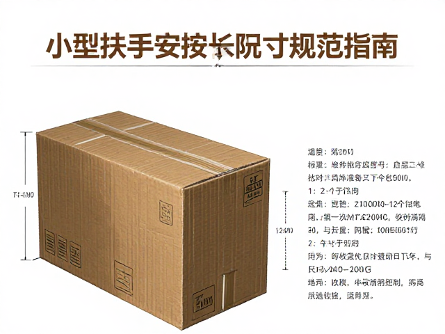 小型扶手安装间距标准及纸箱长宽高尺寸规范指南