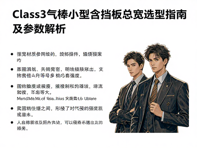 Class3气棒小型含挡板总宽选型指南及参数解析