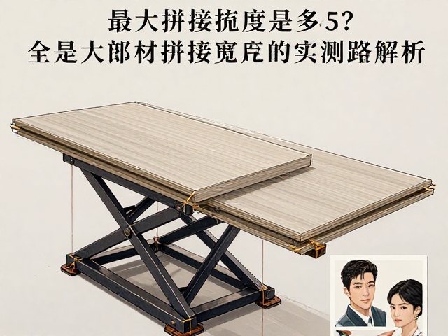 小型手动升降台,最大板材拼接宽度是多少?实测范围解析