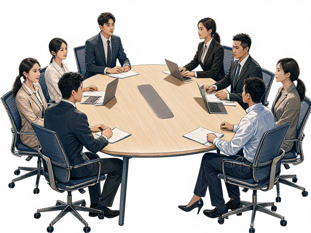 8人位小型会议桌6cm厚板,高颜值办公桌椅组合推荐