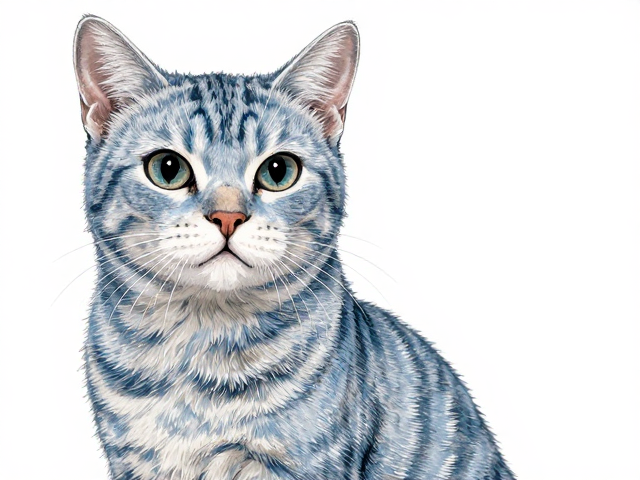 蓝色虎斑猫掉毛严重?肠胃敏感猫咪的掉毛护理与喂养指南