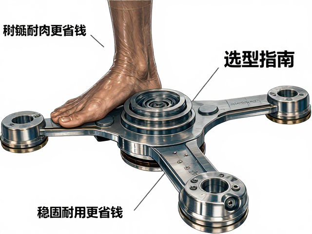 五星脚与铝合金四爪脚底盘连接件选型指南，稳固耐用更省钱