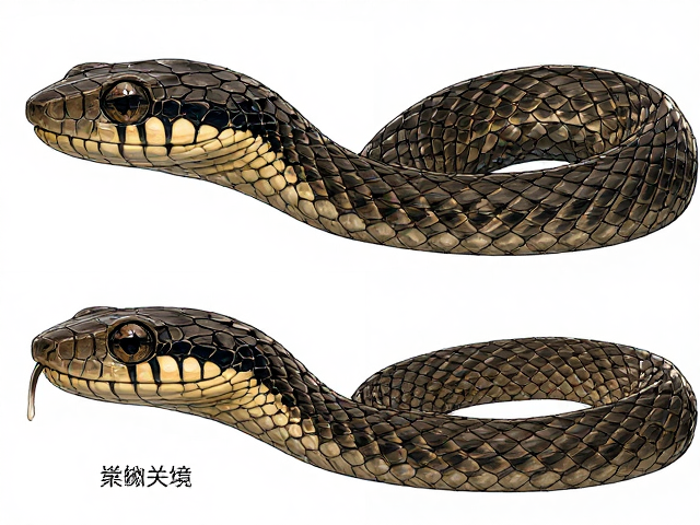 无颊鳞幼蛇体色暗,头部特征识别指南