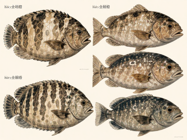 腹部浅色带花纹是什么鱼?头部特征与品种全解析