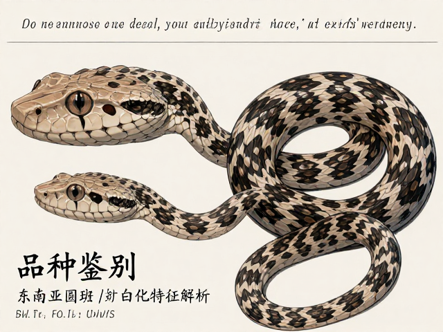 东南亚圆斑蝰白化特征解析,头部形态与品种鉴别指南