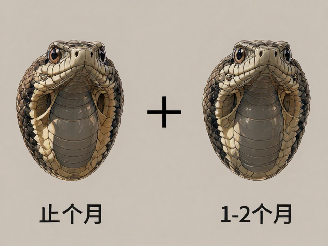 无颊鳞蛇蜕皮周期1-2个月，头部特征识别指南