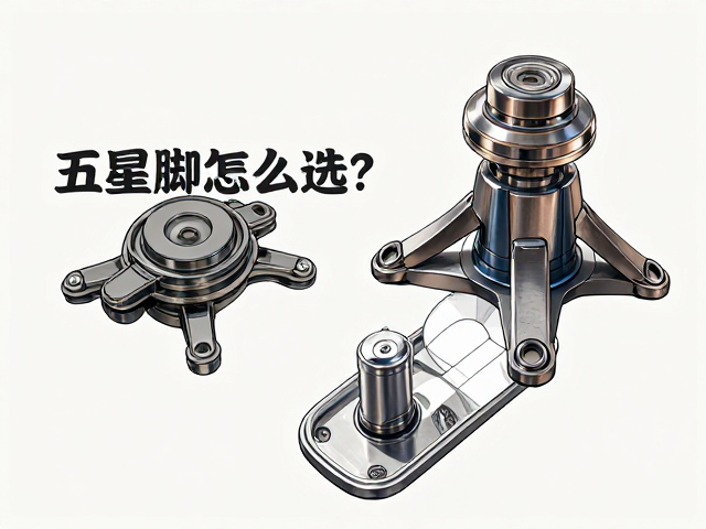 五星脚怎么选?铝合金四爪脚与金属平板脚对比,避坑指南