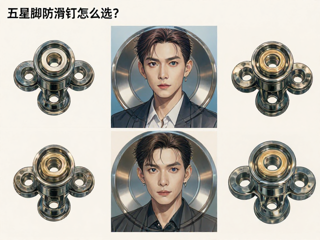 五星脚防滑钉怎么选?碳钢五星脚安装与避坑指南