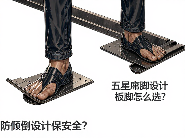 五星脚与金属平板脚怎么选？防倾倒设计保安全