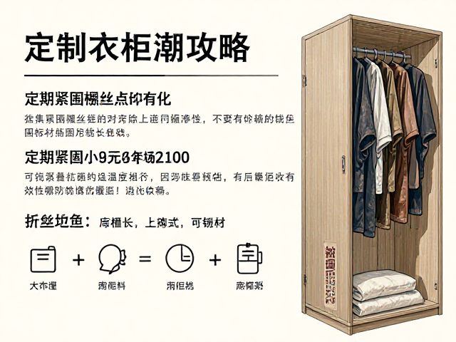 定制衣柜防潮攻略,定期紧固螺丝,可折叠设计,延长板材寿命
