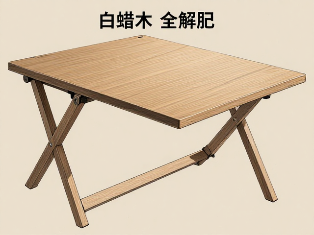 实木质感与灵活空间，白蜡木移动式折叠桌选购与搭配全解析