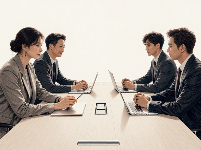 单人位与4人会议桌搭配,打造高效独立工位布局指南