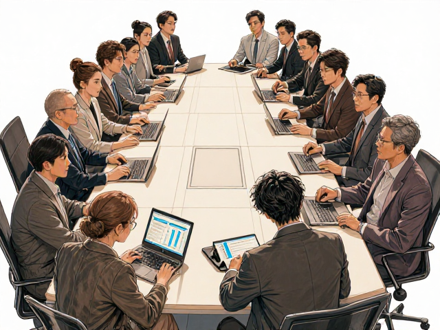 20人会议桌怎么选?单人位模块化拼接方案,灵活扩容高效办公