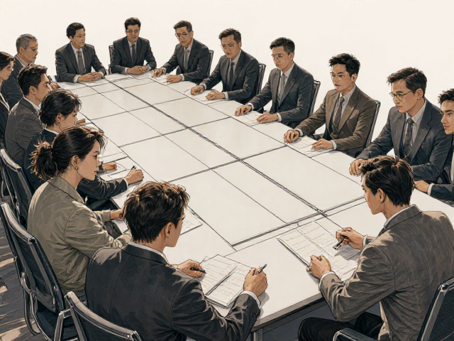 20人会议桌怎么选?单人位模块化拼接方案,灵活扩容高效办公