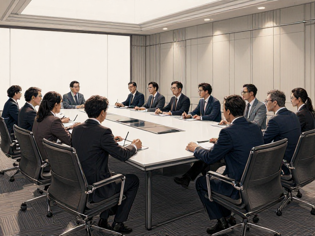 大型会议室单人位与12人长桌布局方案,打造高效商务空间