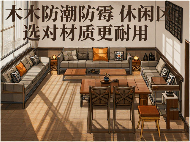 实木防潮防霉休闲区打造指南,选对材质更耐用