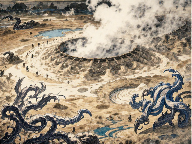 地热区地面层栖息地貌探秘,独特生态与地质奇观解析